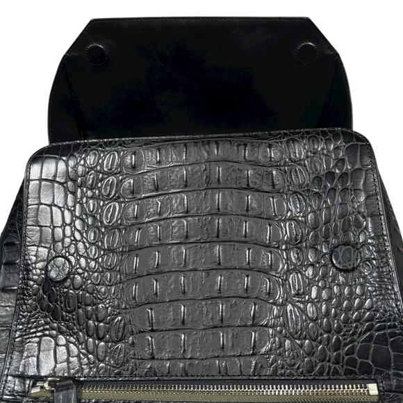URI MINKOFF ALLIGATOR PATTERN LEATHER BACKPACK - Picture 5 of 11